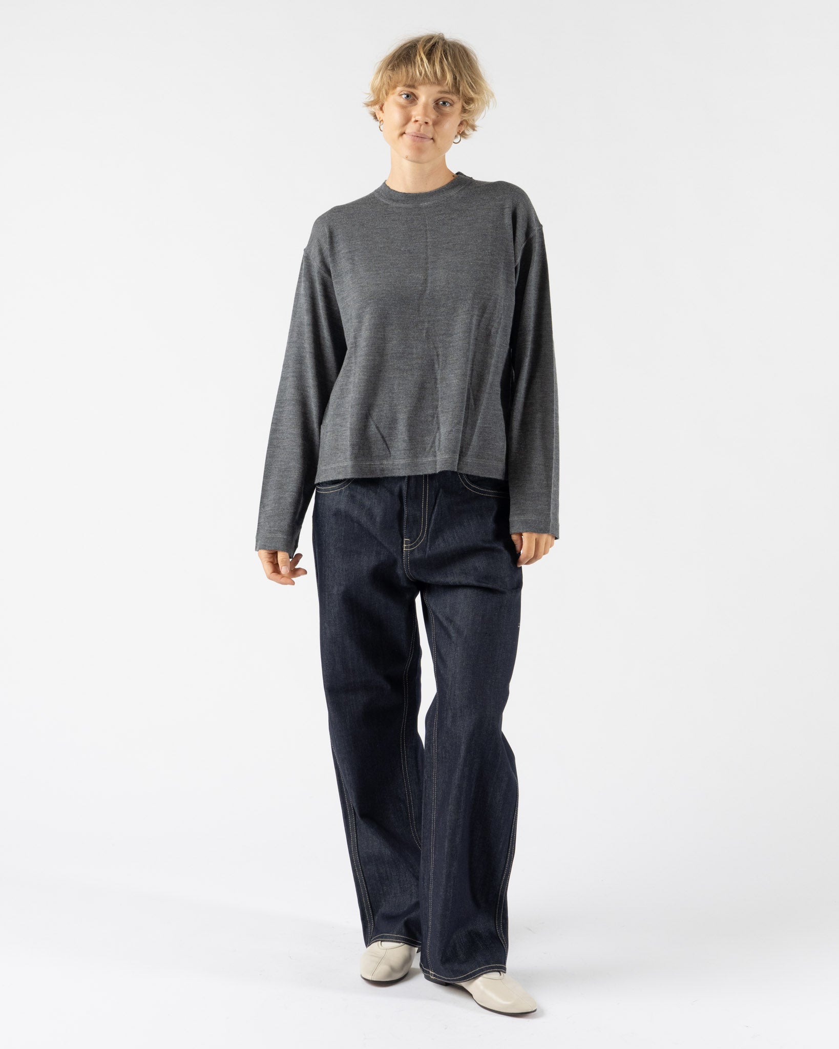 Sofie D'Hoore Mateo Pullover in Steel Melange