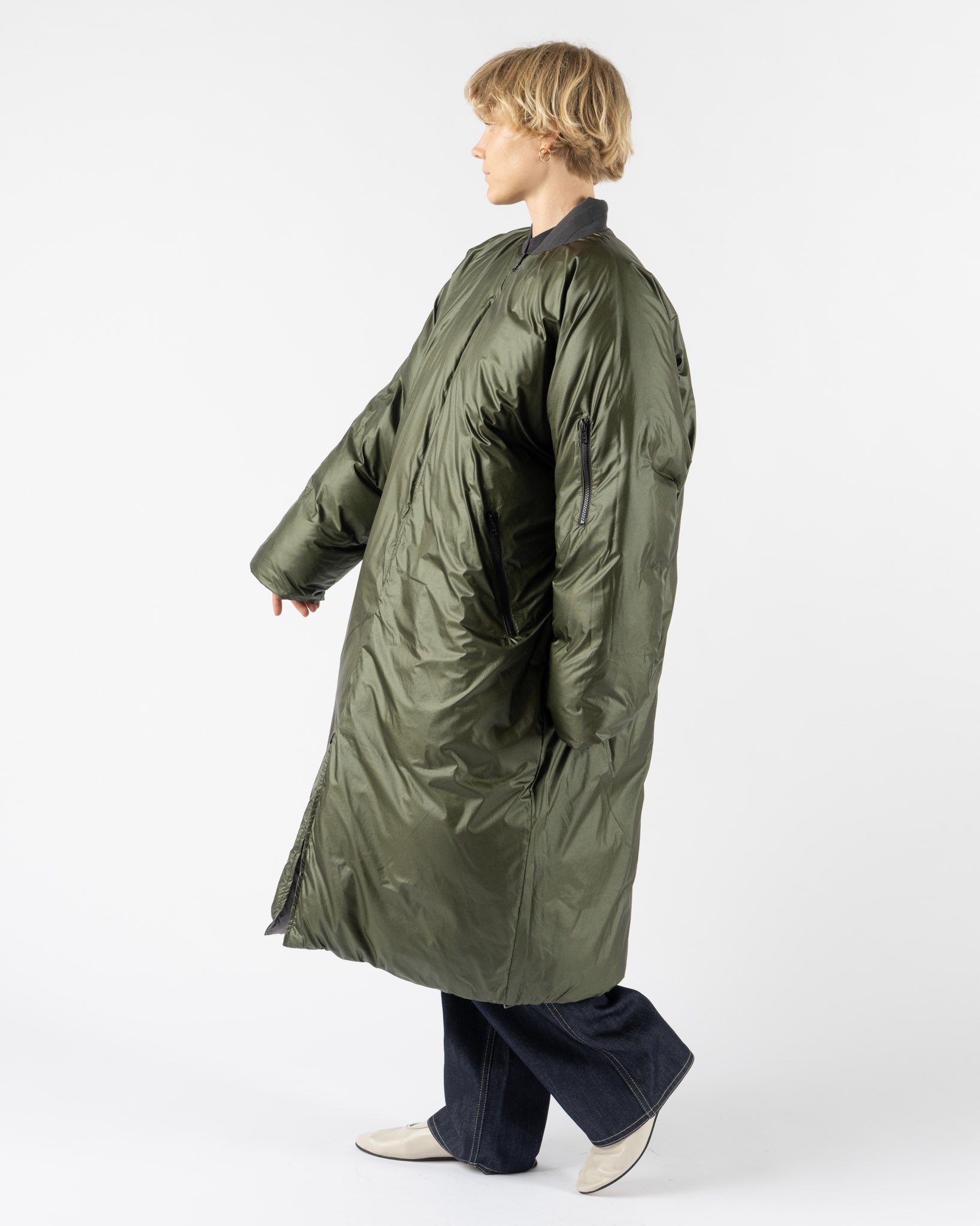 Sofie D'Hoore Online Jacket in Charcoal/Khaki