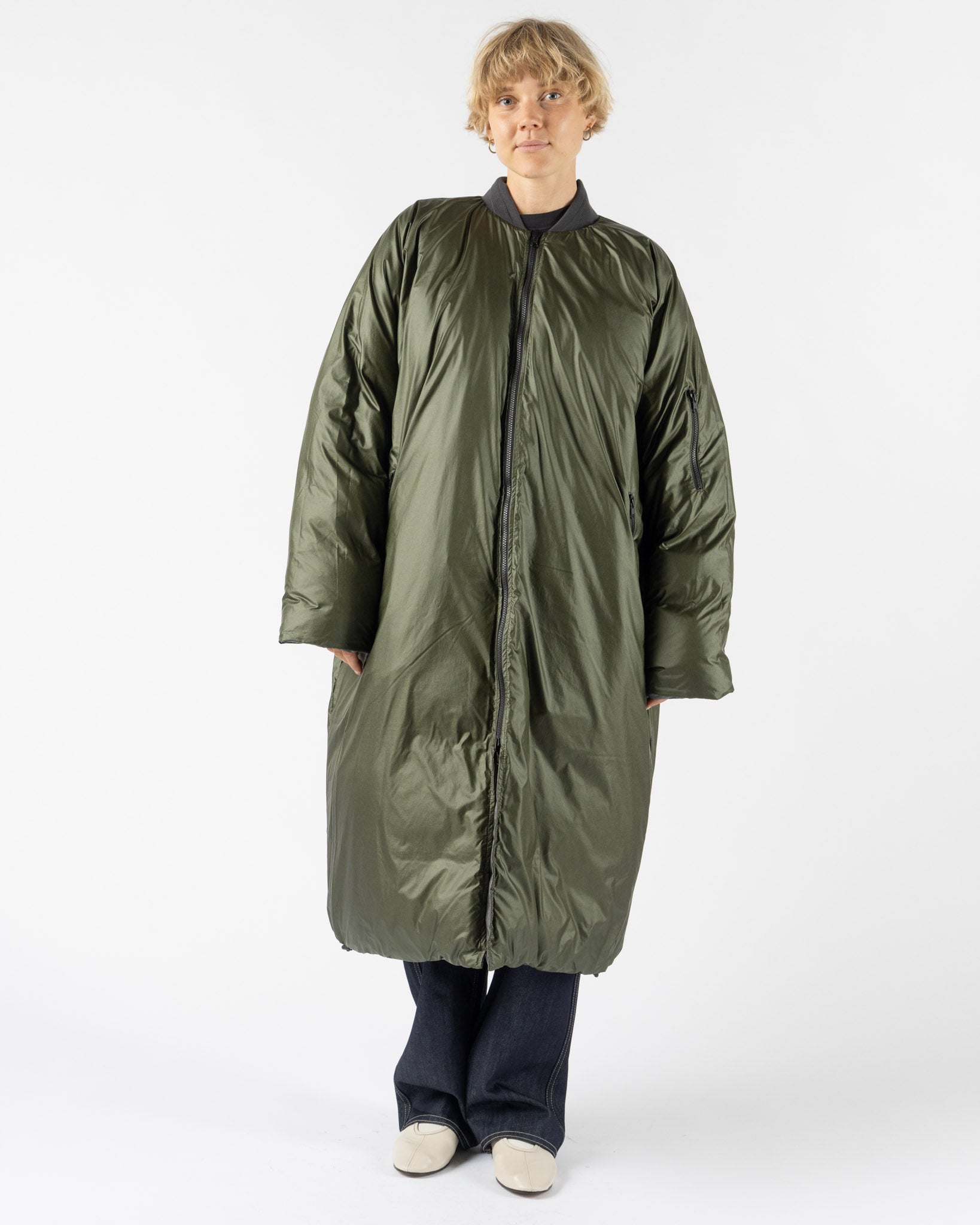 Sofie D'Hoore Online Jacket in Charcoal/Khaki