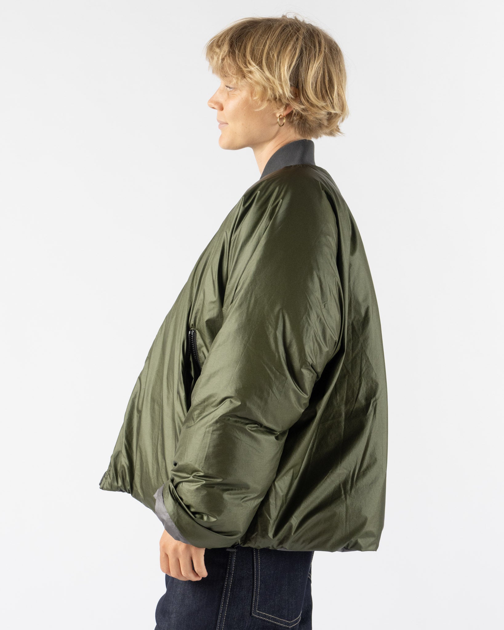 Sofie D'Hoore Origin Jacket in Charcoal/Khaki