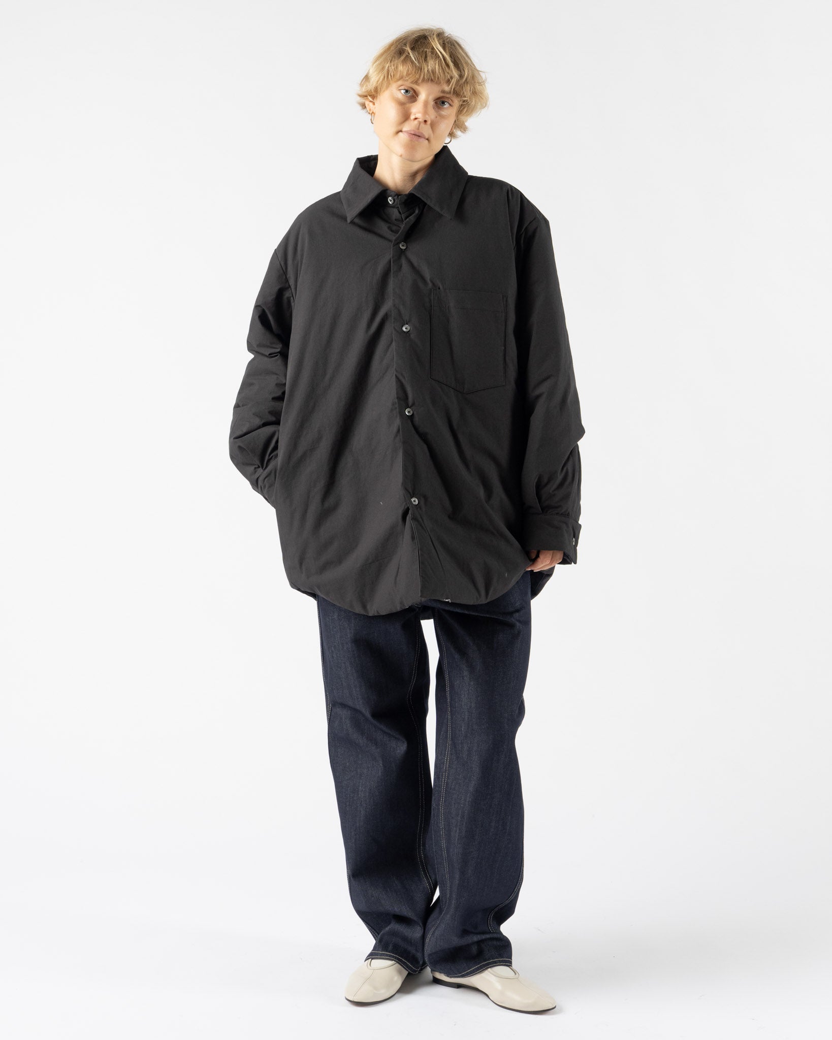 Sofie D'Hoore Orli Down Jacket in Charcoal/Khaki