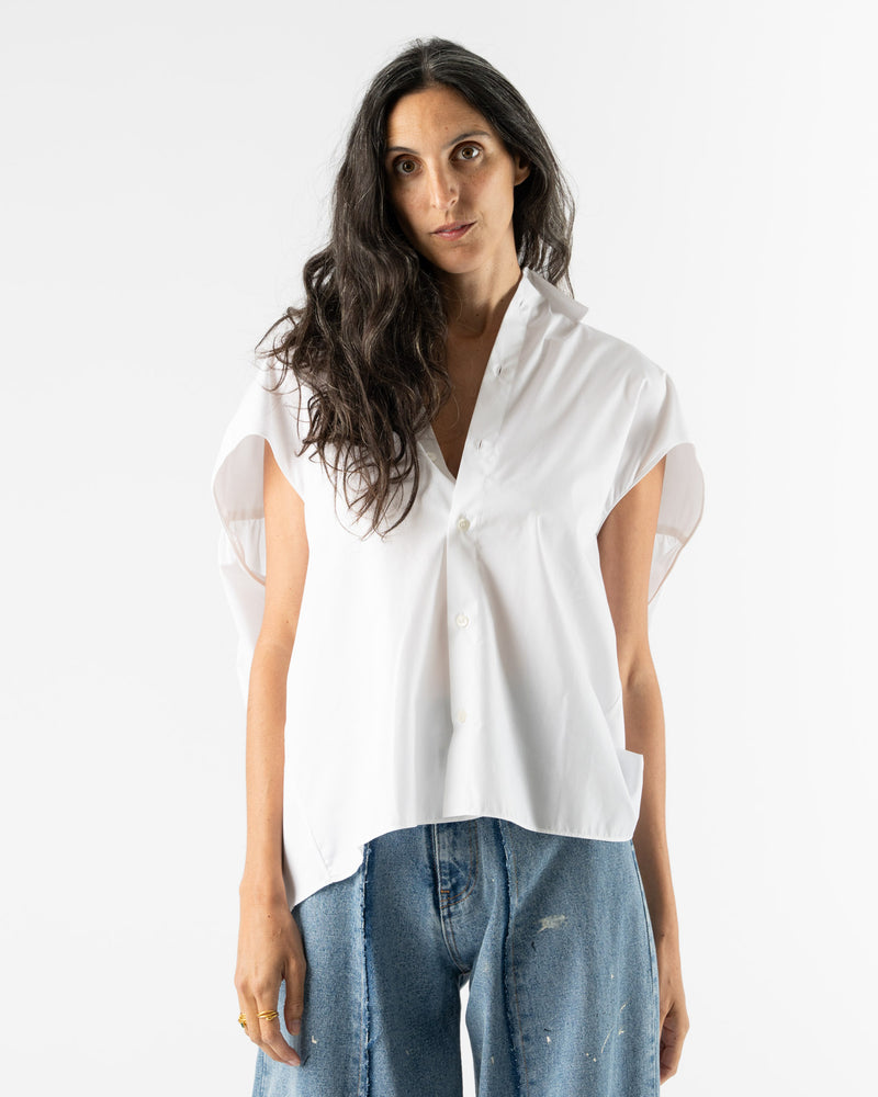 Marni Organic Cotton Poplin Shirt in Lily White