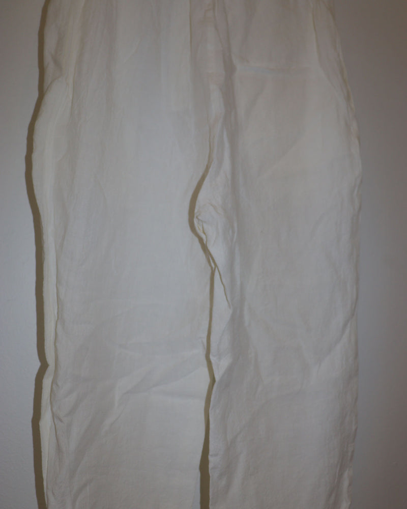 Pre-owned: Sofie D' Hoore Linen Pant in White