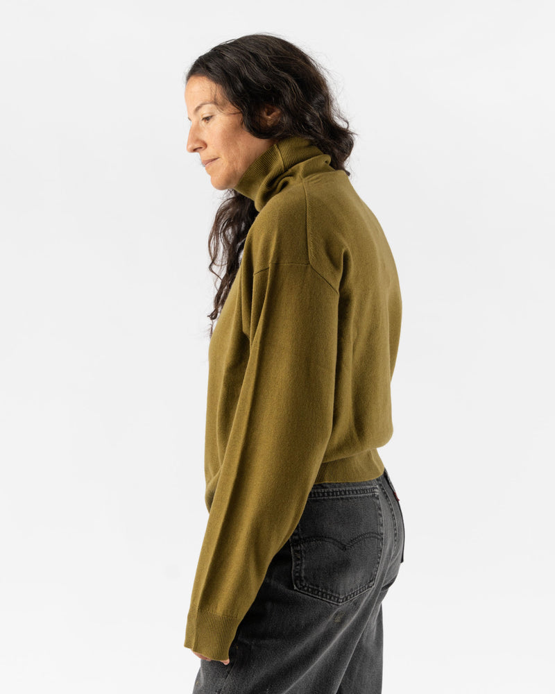 Sofie D'Hoore Mazzy High Neck Sweater in Olive