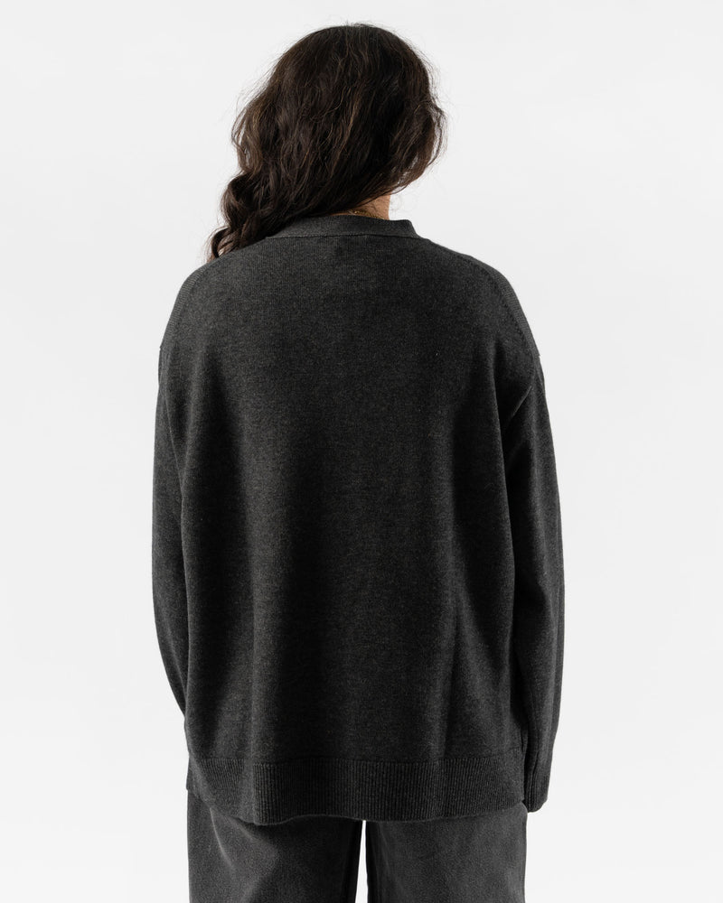 Sofie D'Hoore Myth Oversized Cardigan in Charcoal Melange