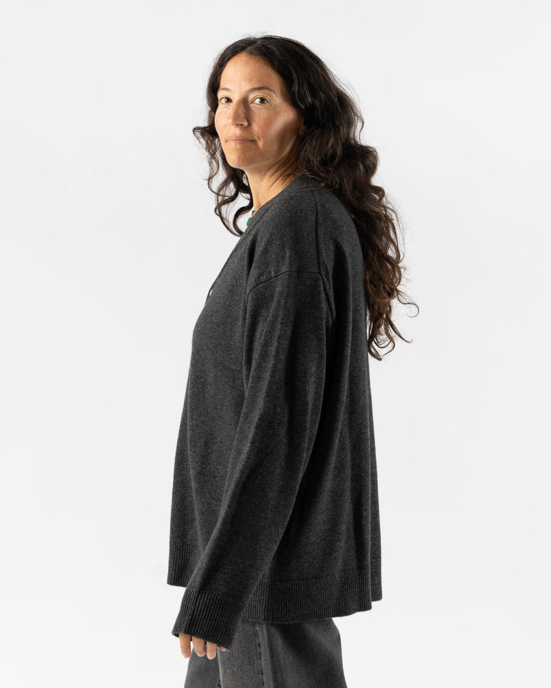 Sofie D'Hoore Myth Oversized Cardigan in Charcoal Melange