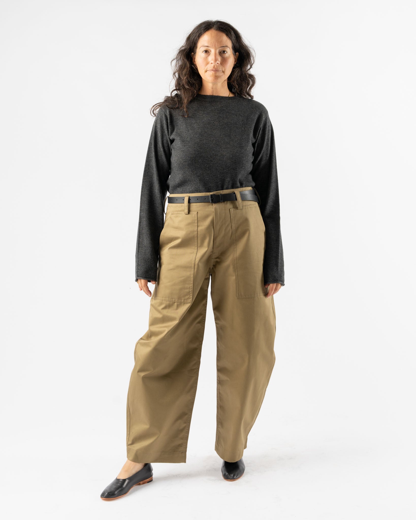 パンツ SOFIE D D'HOORE CLASSIC HIGH WAIST LINED PANTS Sofie D'Hoore Perth Pants in Anthracite Curated at Jake and