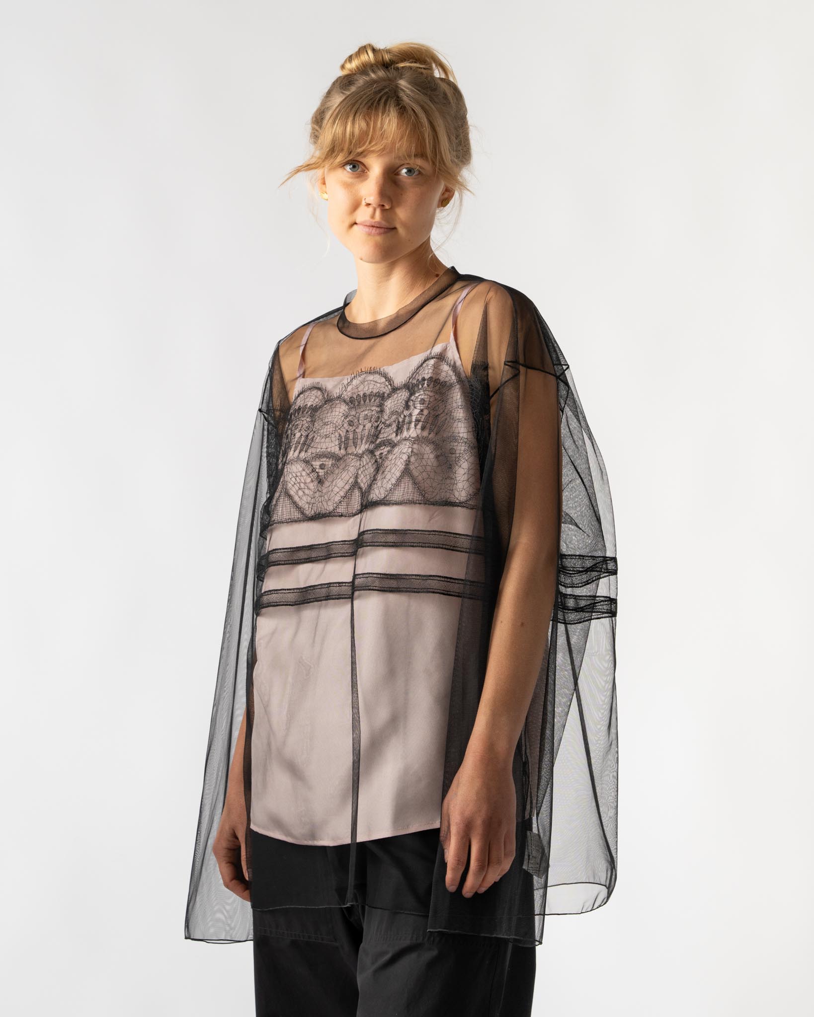 Sofie D'Hoore Boise Long Sleeve with Lace in Black