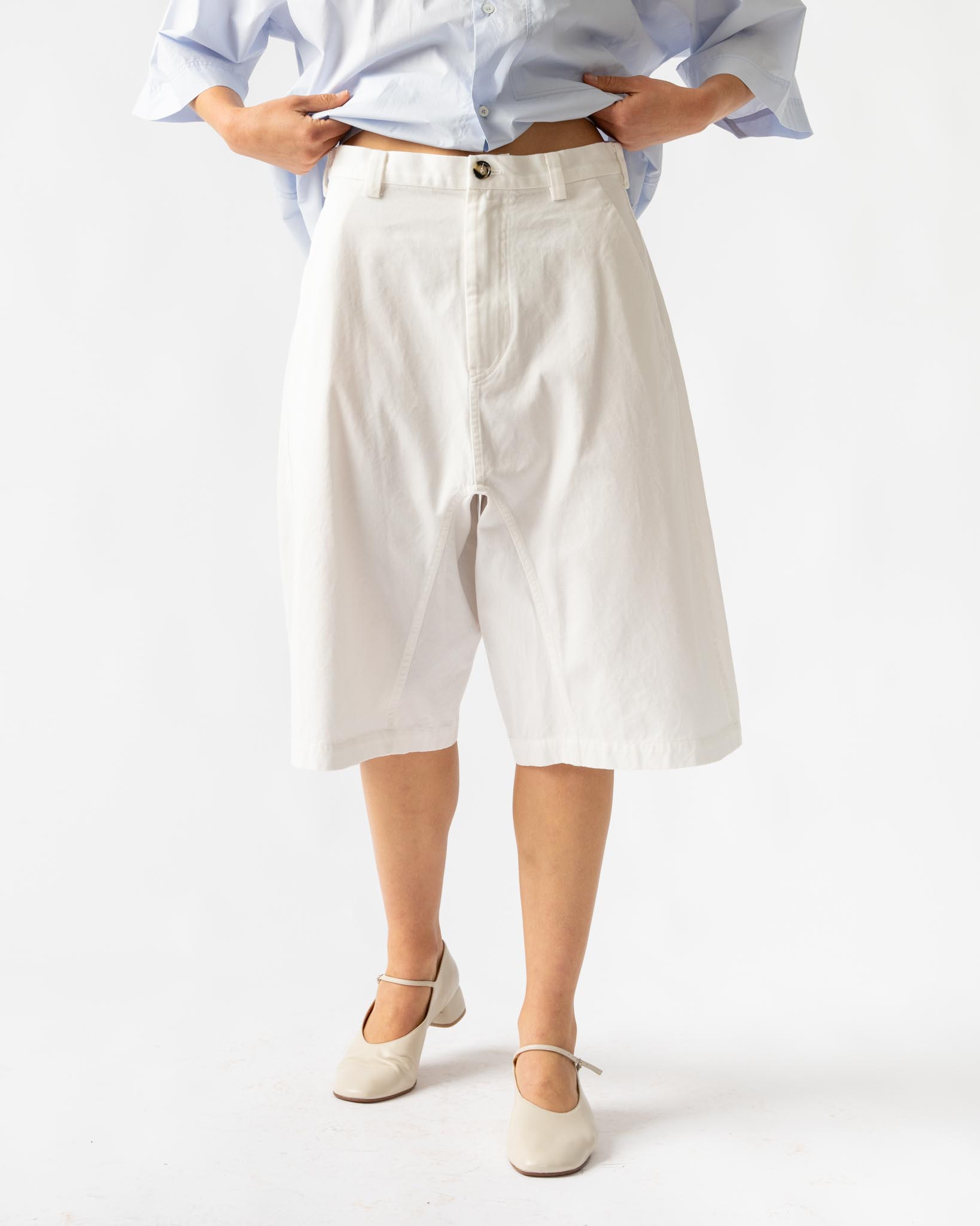 Sofie D'Hoore Pluto Shorts in Woven Coconut