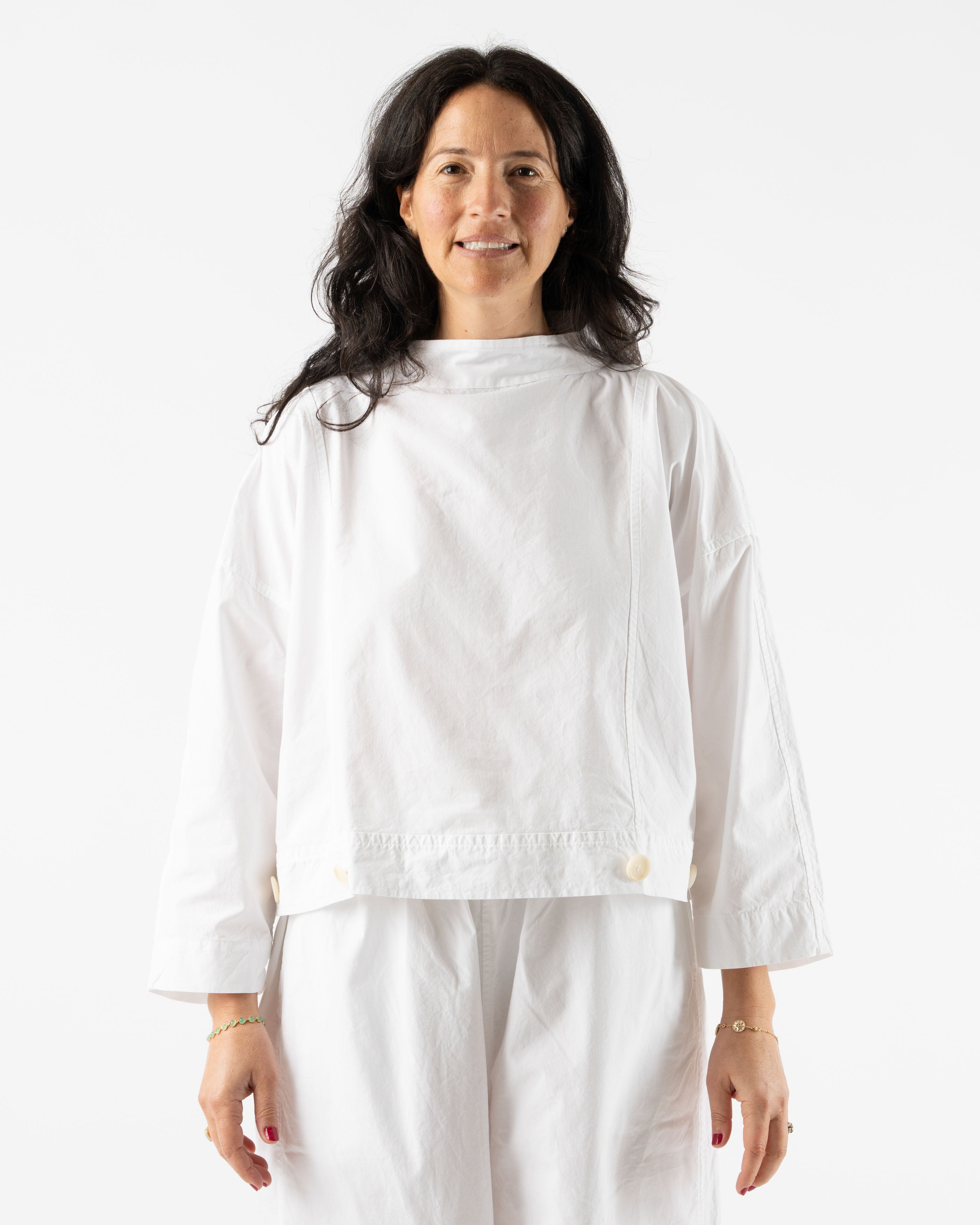 SONO Kittel Smock in White