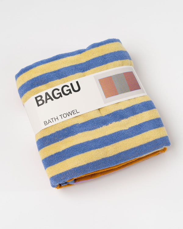 Baggu Bath Towel in Hotel Stripe