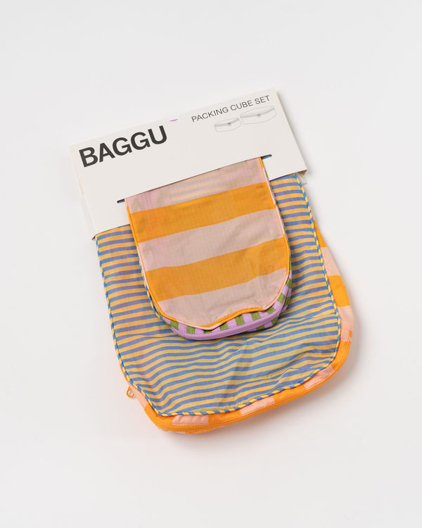 Baggu Packing Cube Set in Hotel Stripes