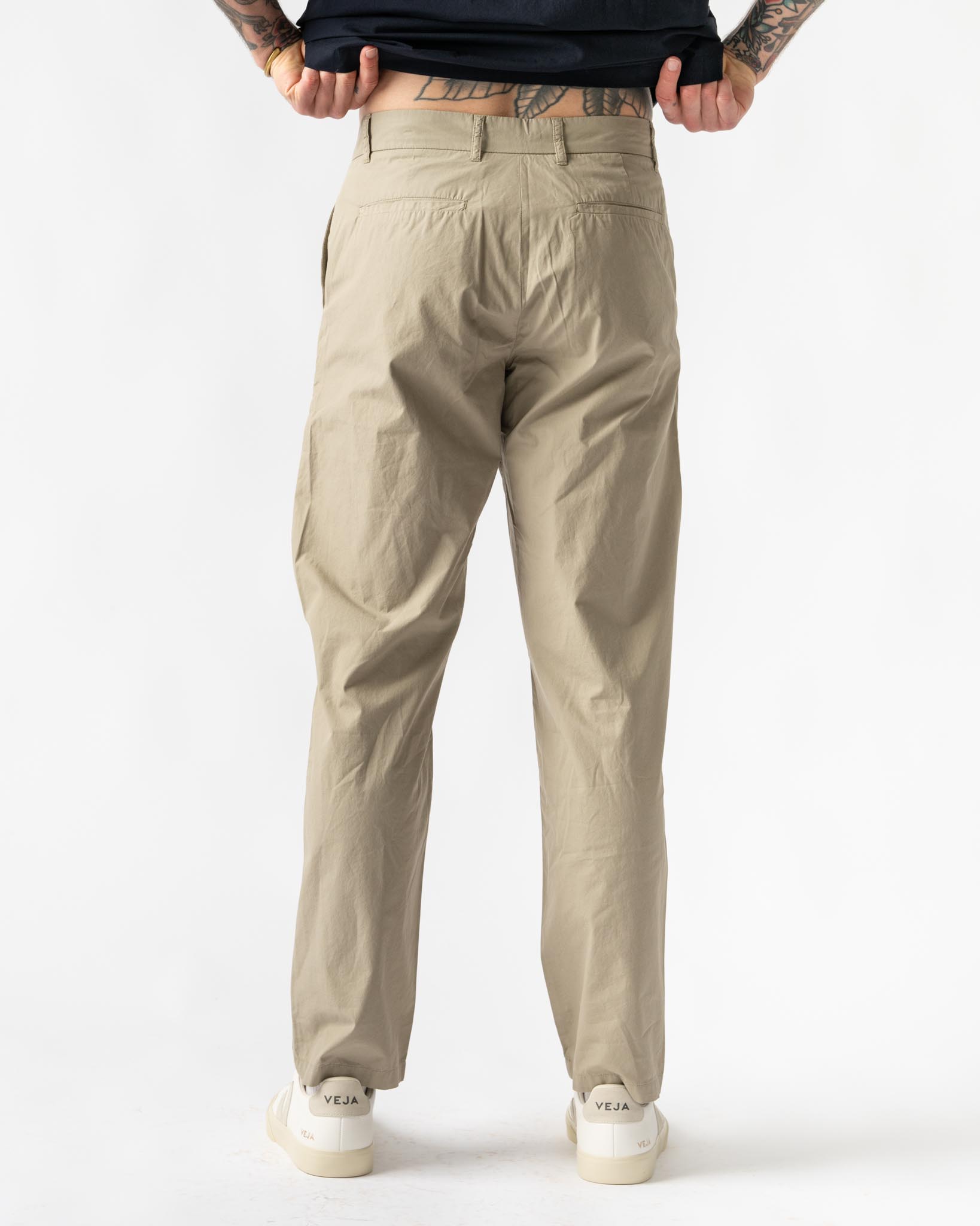 Norse Projects Andersen Regular Typewriter Flat Front Trouser in Clay