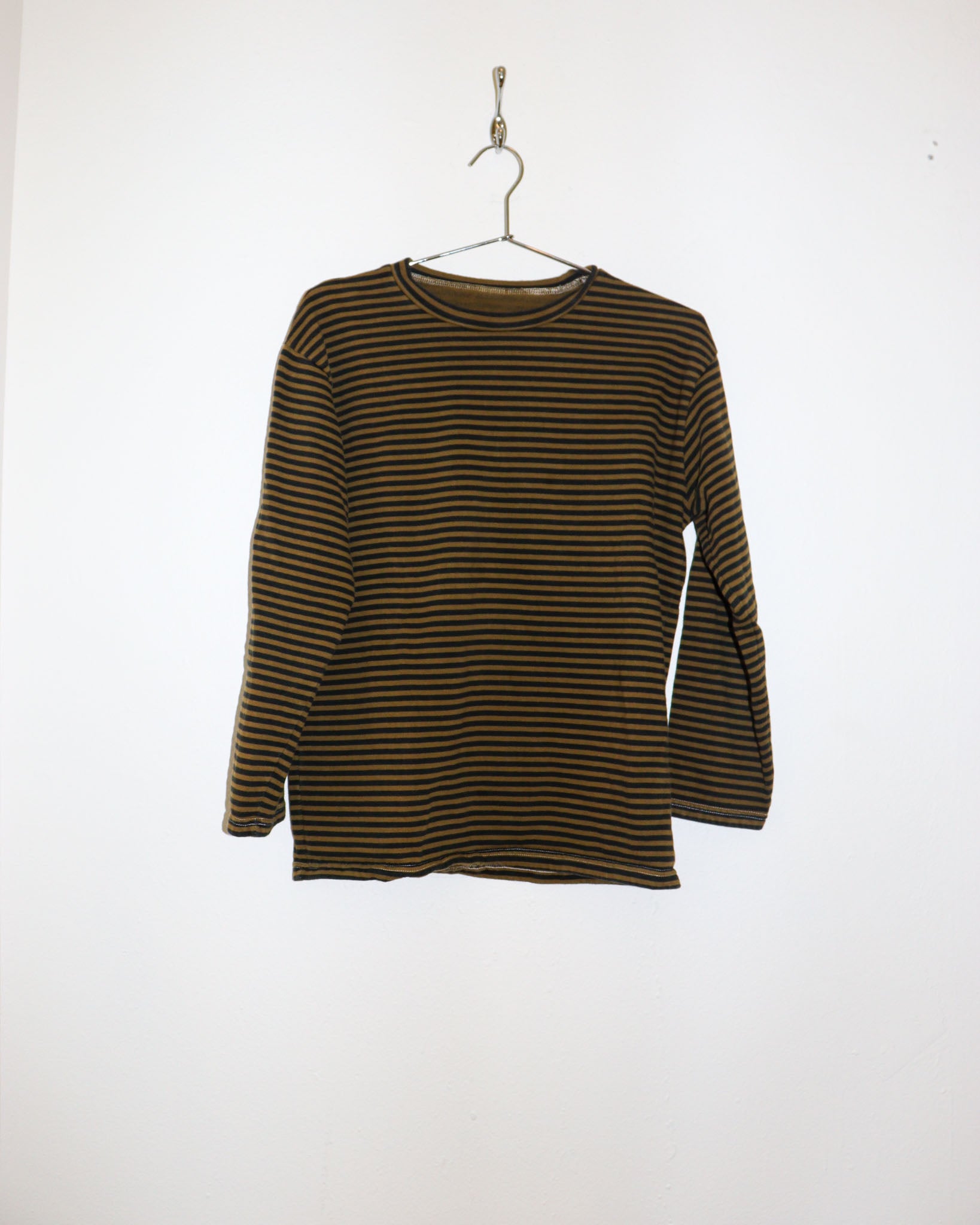 Pre-owned: Sultan Wash Striped Long Sleeve in Yellow