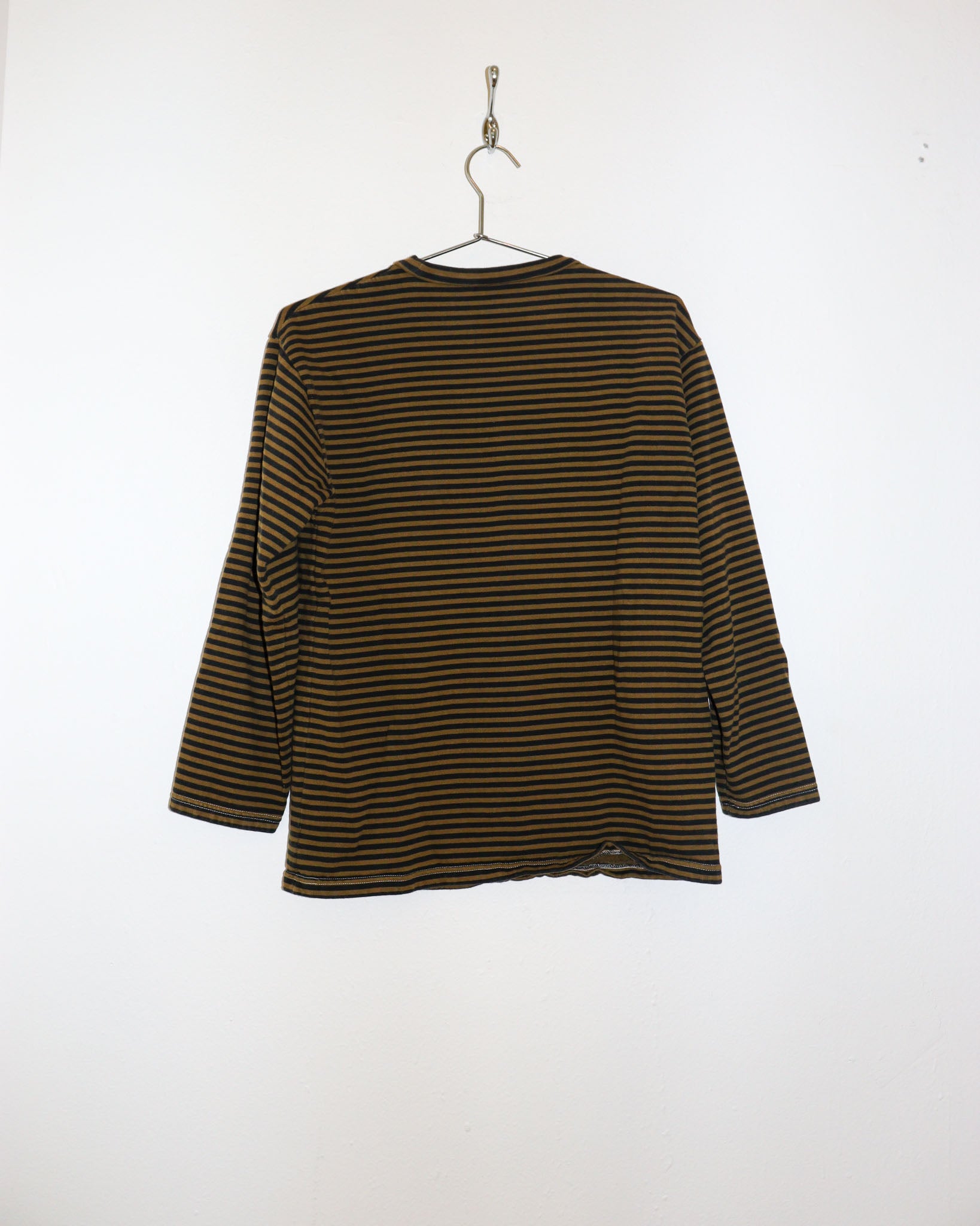 Pre-owned: Sultan Wash Striped Long Sleeve in Yellow