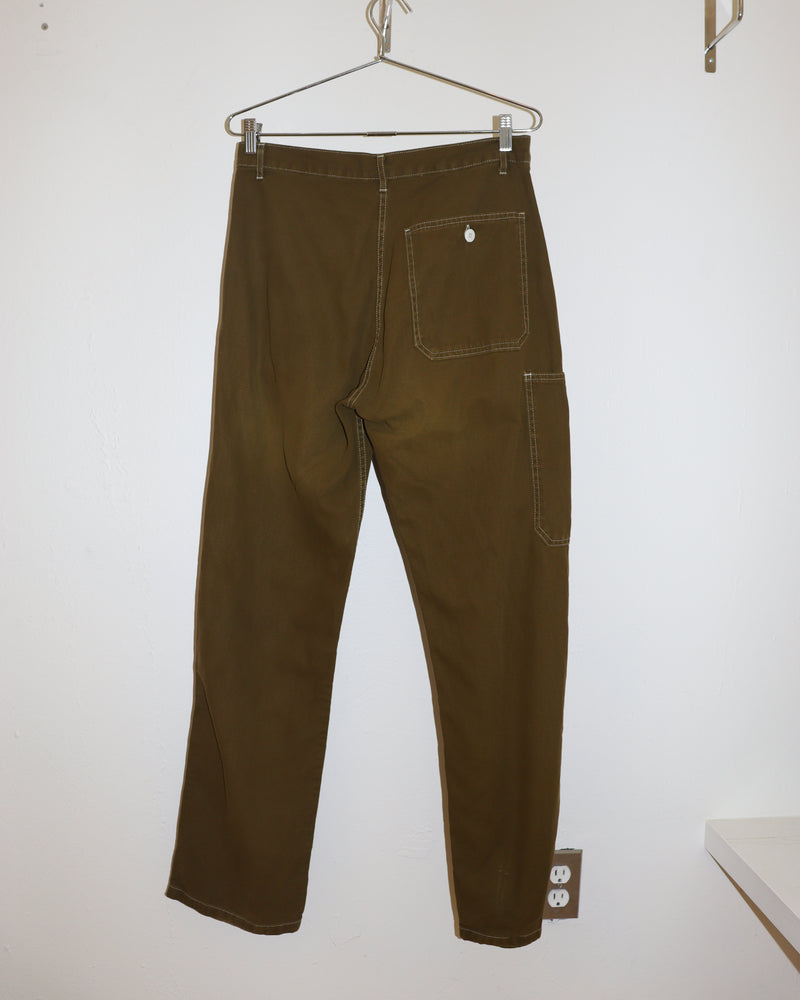 Pre-owned: Sultan Wash Work Pant in Green