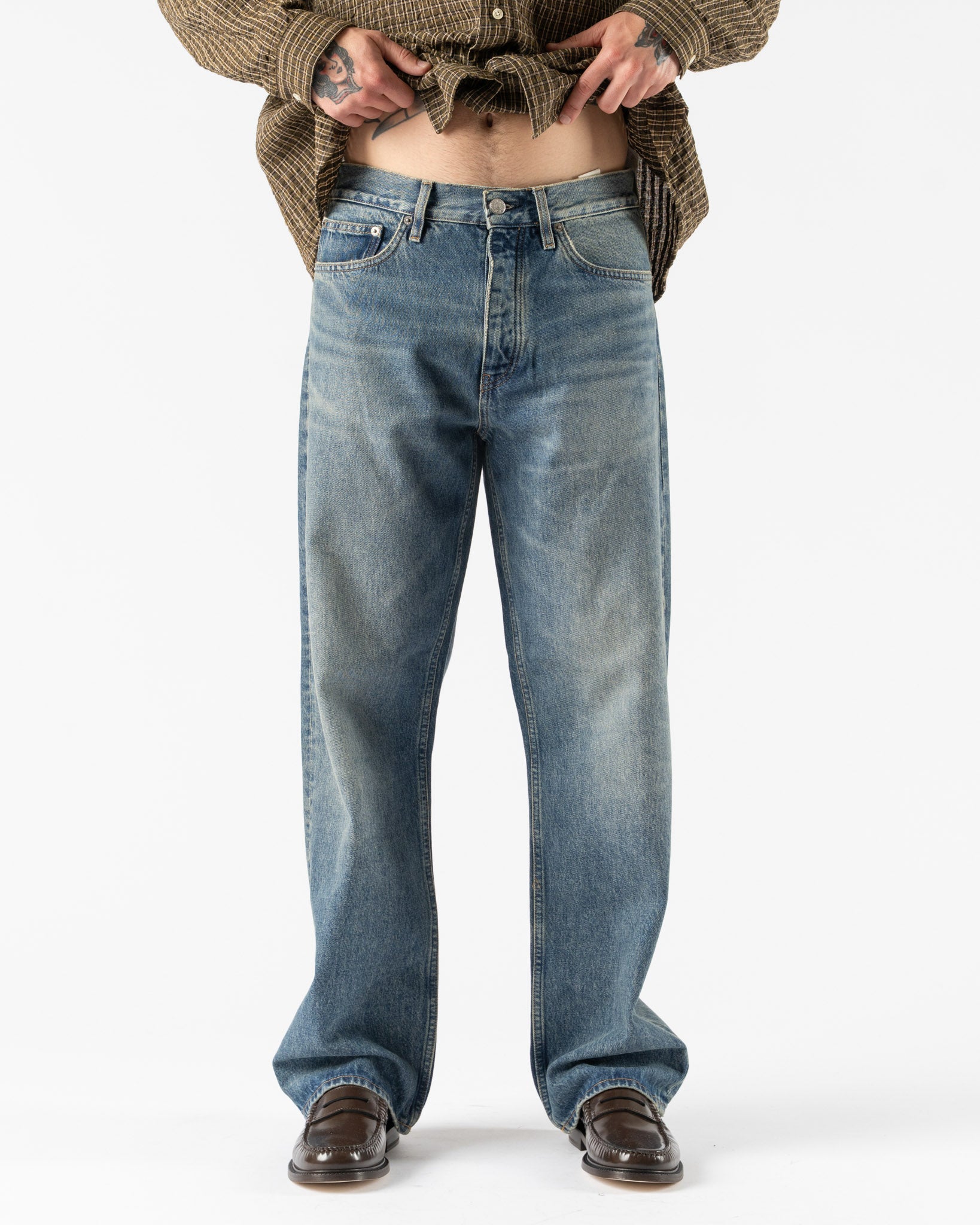 Sunflower Loose Jeans in Dark Blue Vintage