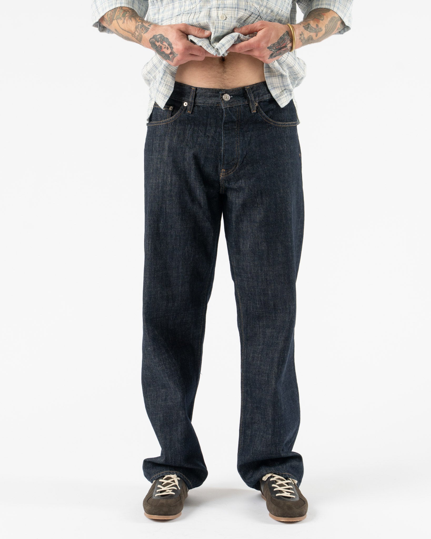 Sunflower Loose Pant in Simple Rinse Blue
