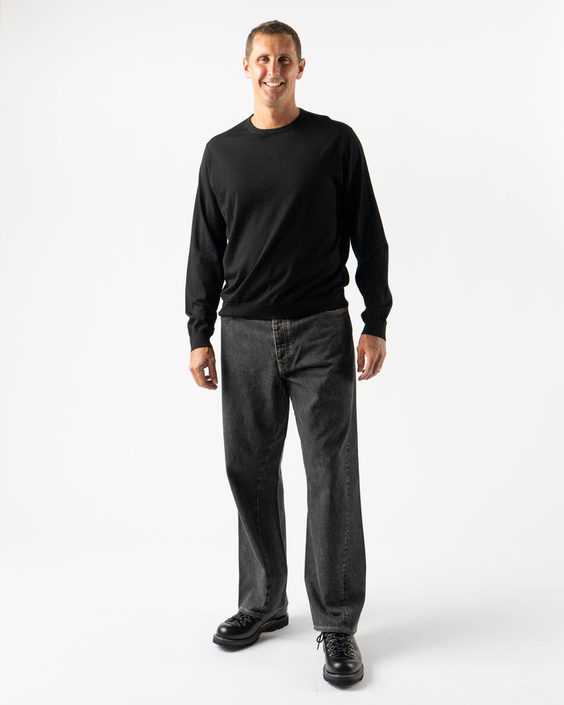 Sunflower Wide Twist Pant in Black Stone
