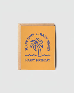 Daydream Prints Sunny Days, Many Waves Birthday Card