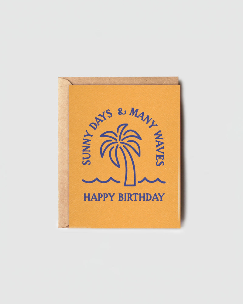 Daydream Prints Sunny Days, Many Waves Birthday Card