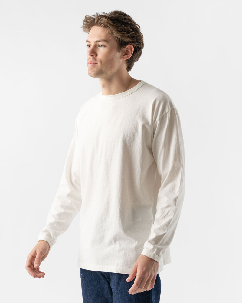 Sunray Sportwear Haleiwa Long Sleeve T Shirt in Off White