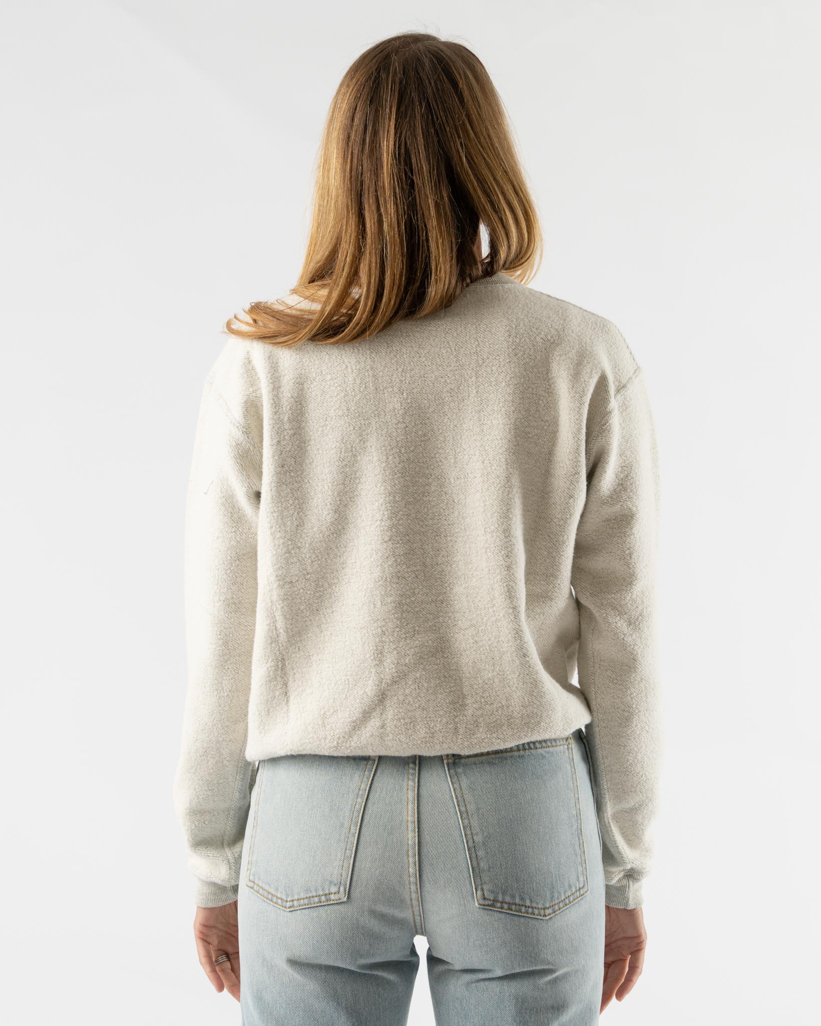 Sunray Spirit Hina Reversed Fleece Crew Neck Sweatshirt in Hambeldon Grey