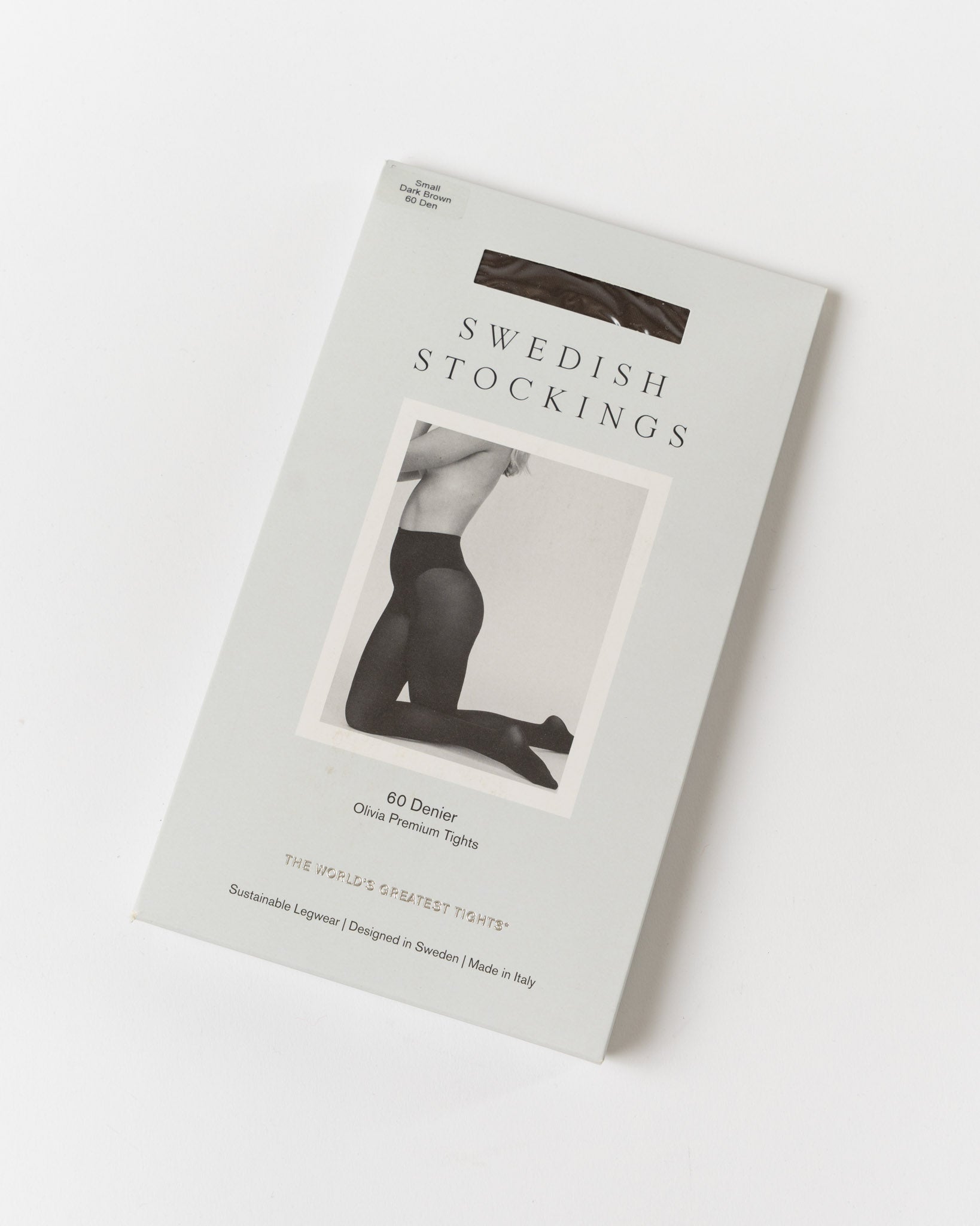 Swedish Stockings Olivia Premium Tights in Dark Brown