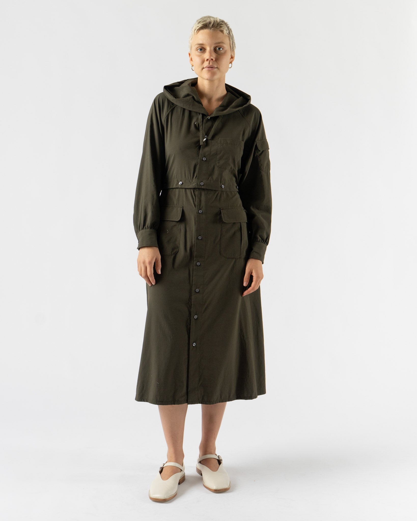 tActi Shifting Dress in Dark Olive