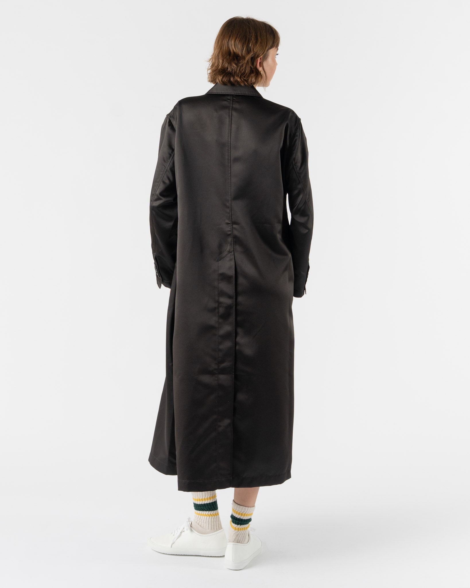 tActi Tux Dress in Black Mystique Satin