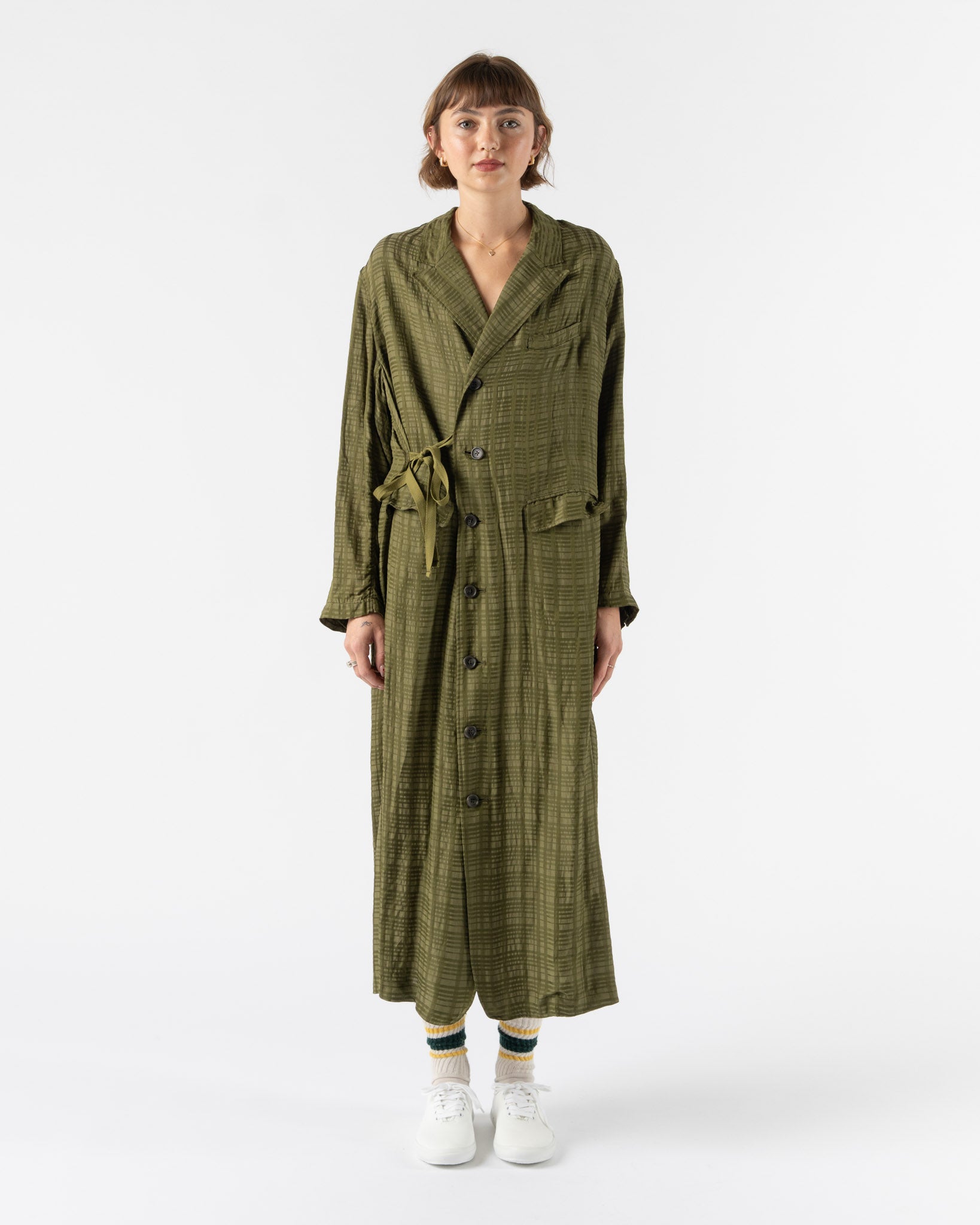 tActi Tux Dress in Olive Check