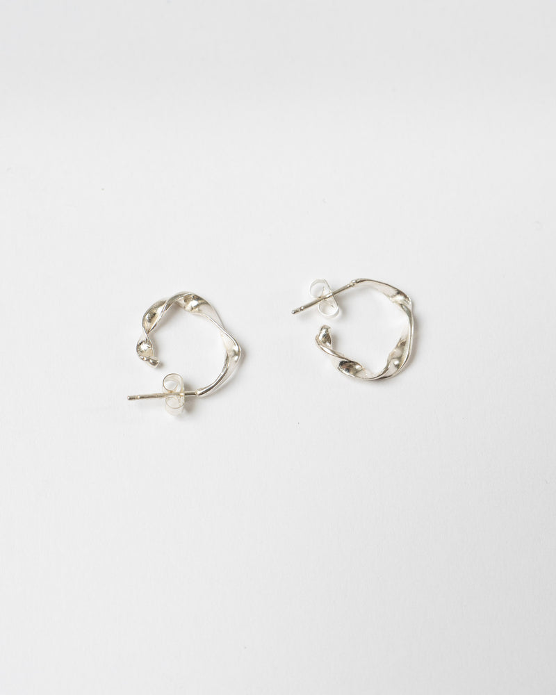Takara Twisted Hoops Silver