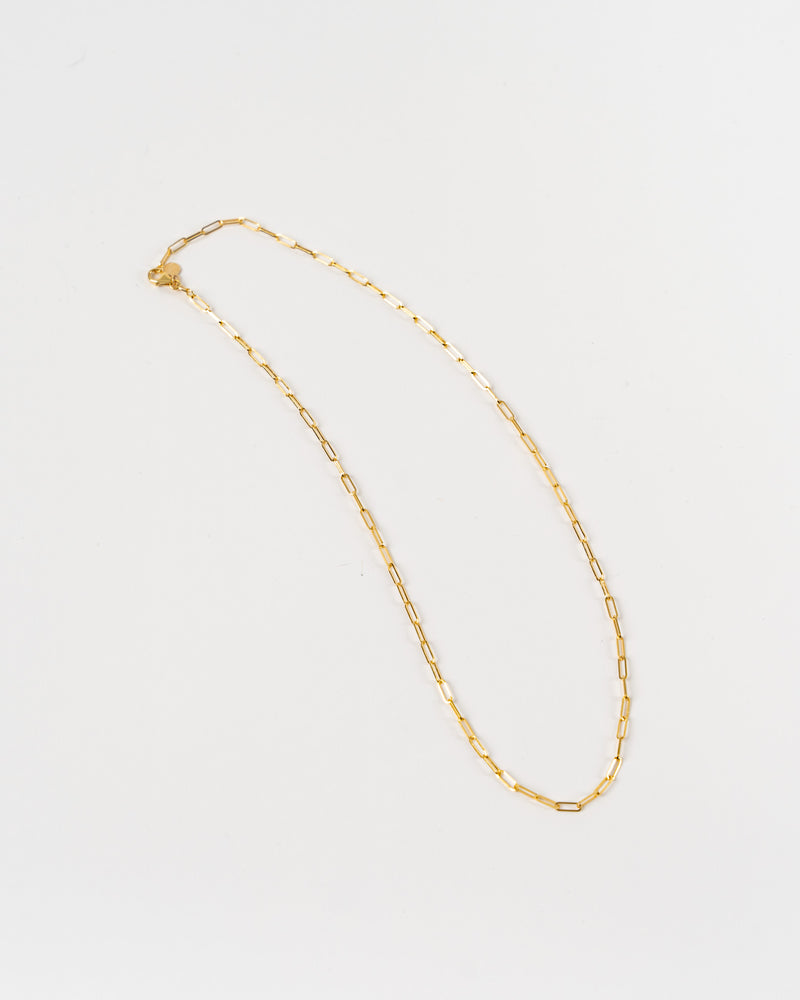 Talisman Linked Gold Paperclip Chain