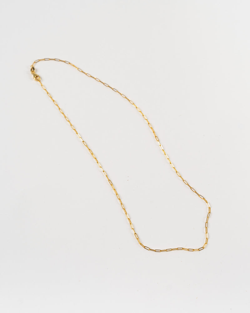 Talisman Skinny Linked Gold Paperclip Chain