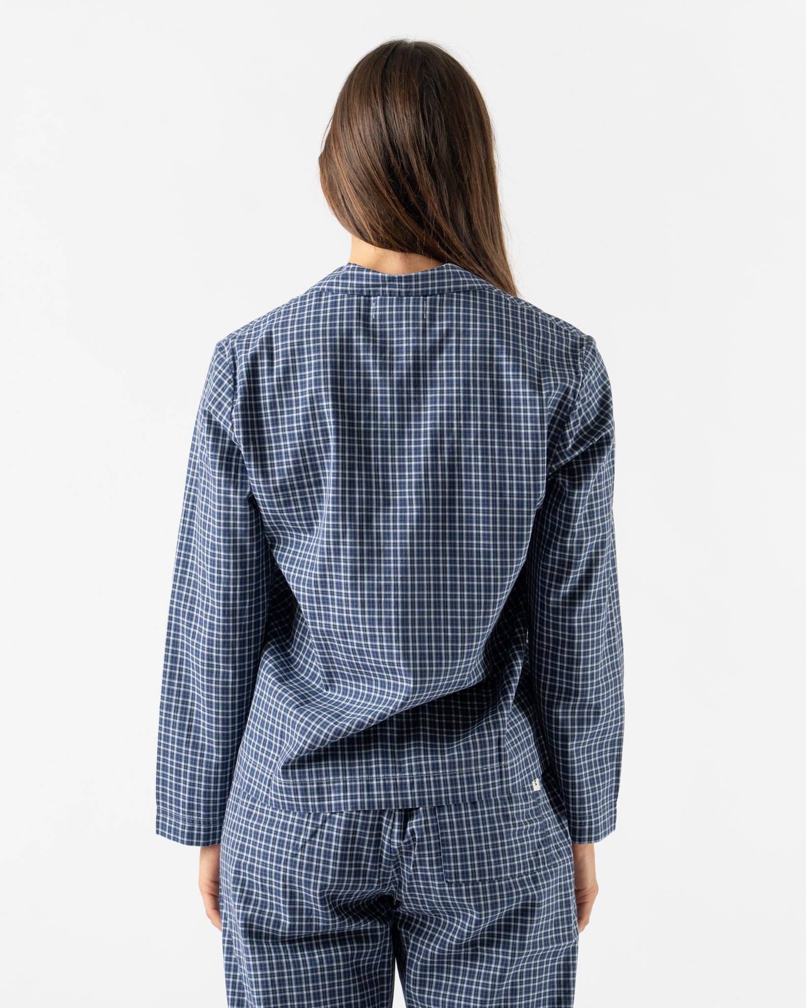 Tekla Women's Long-Sleeved Shirt in Lanegan Checks