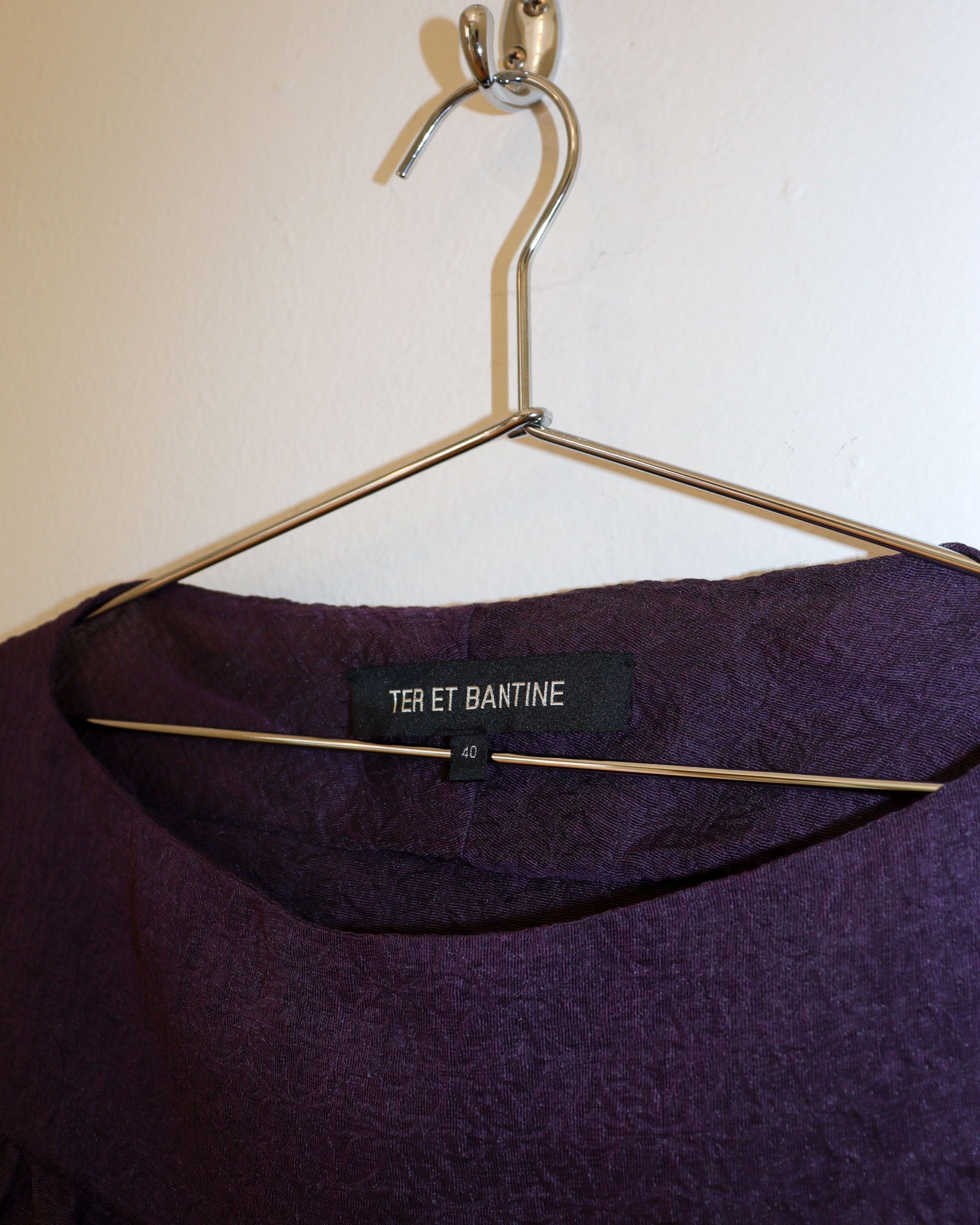 Pre-owned: Ter Et Bantine Fancy Cotton Blend Top in Purple