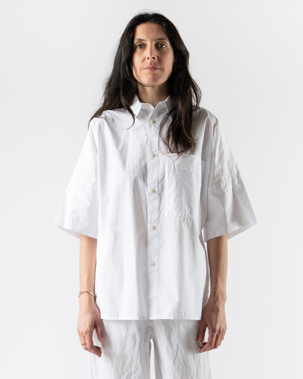 Toogood The Tinker Shirt in Poplin Chalk