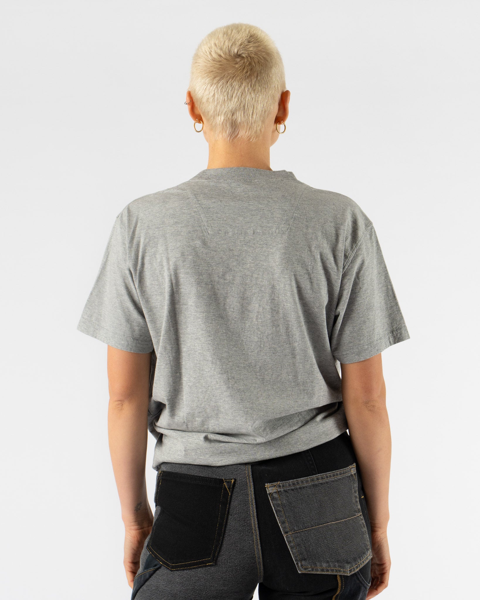 ts(s) Crew Neck T-Shirt in Heather Grey