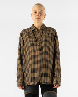 ts(s) Hem String Shirt in Black/Beige