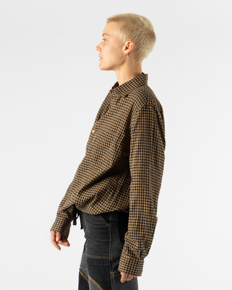 ts(s) Hem String Shirt in Black/Beige