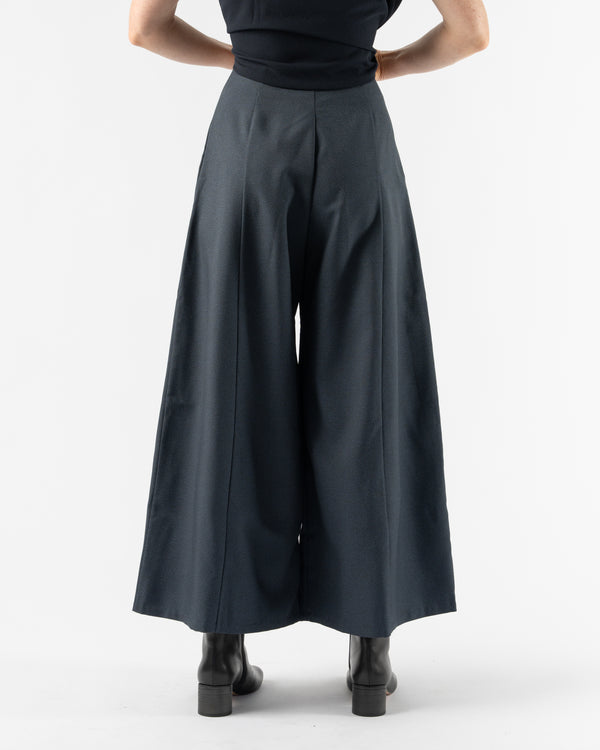 KAAREM Arum Umbrella Four-Panel Wide Leg Pocket Pant in Dark Blue