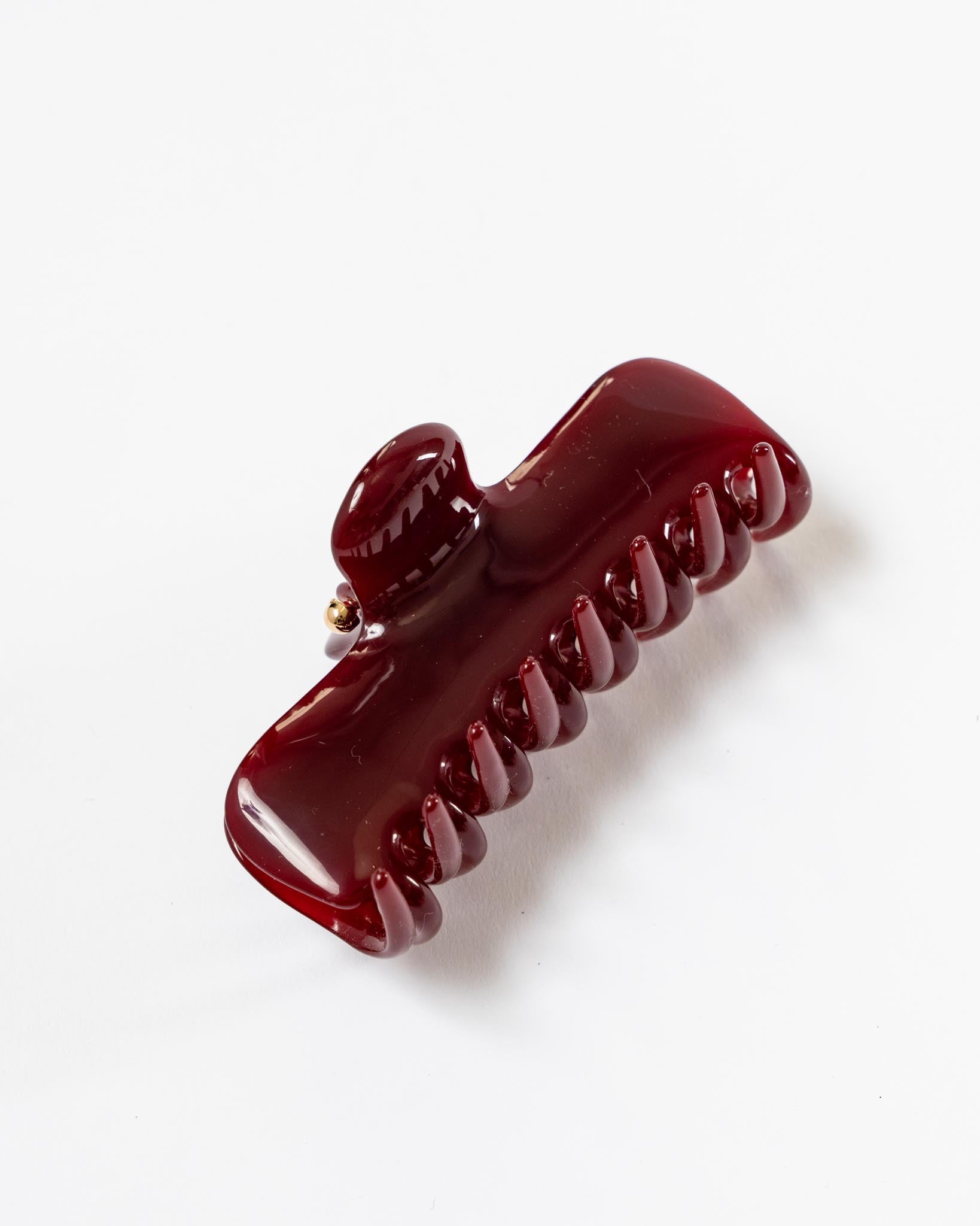 【Undo Hairware】No. 4 Claw クリップ ボルドー UNDO Hairware No. 4 Claw Clip in Bordeaux Curated at Jake