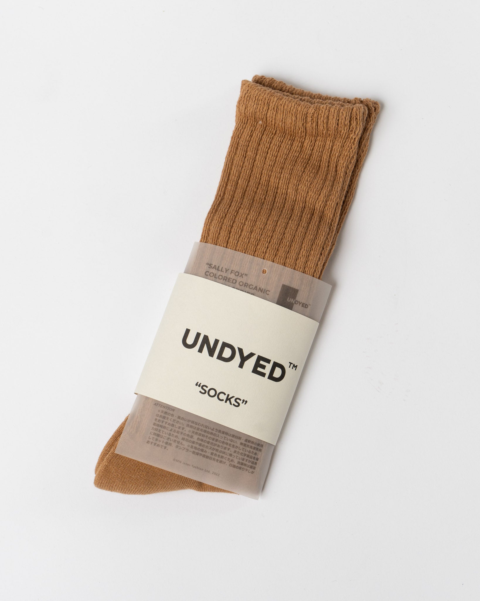 Ichi Antiquités Knit Cotton Socks in Camel