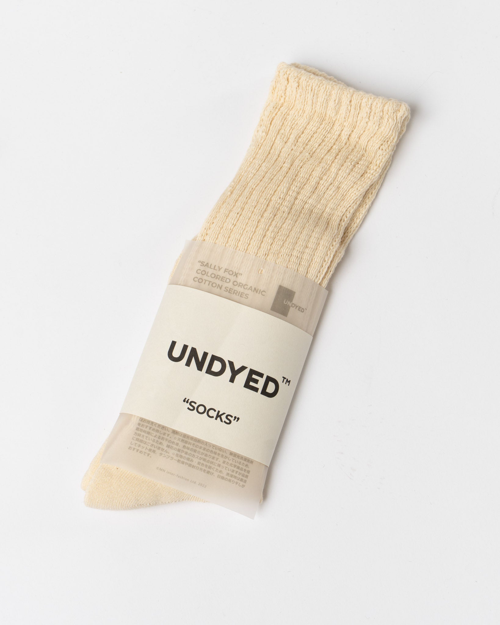 Ichi Antiquités Knit Cotton Socks in Natural