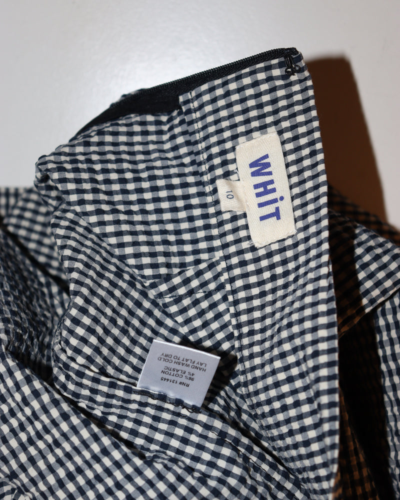 Pre-owned: Whit Wide Gingham Trousers