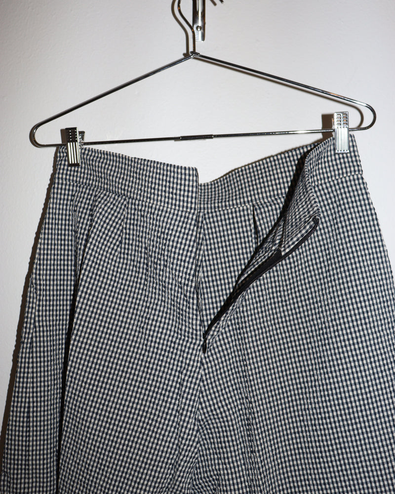 Pre-owned: Whit Wide Gingham Trousers