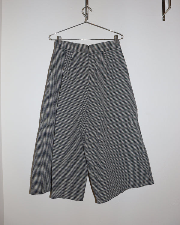 Pre-owned: Whit Wide Gingham Trousers