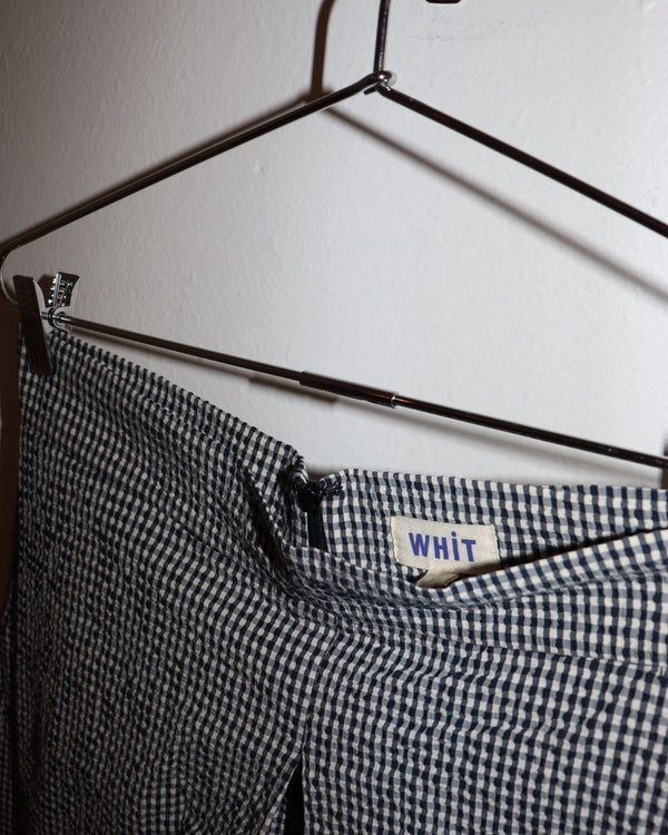 Pre-owned: Whit Wide Gingham Trousers