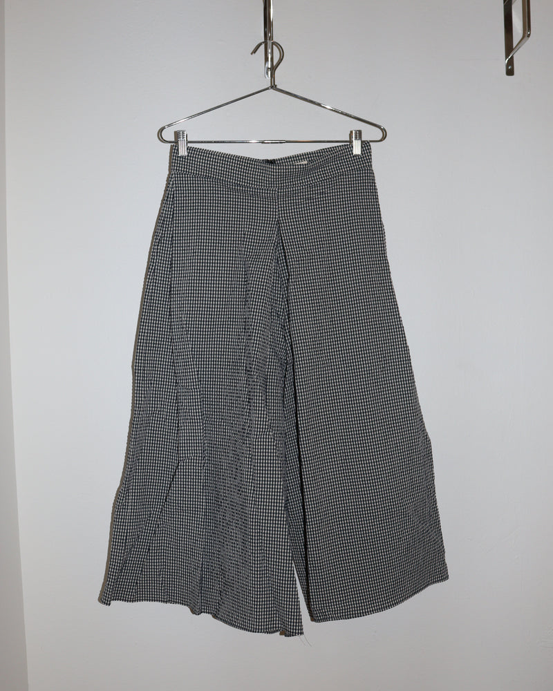 Pre-owned: Whit Wide Gingham Trousers