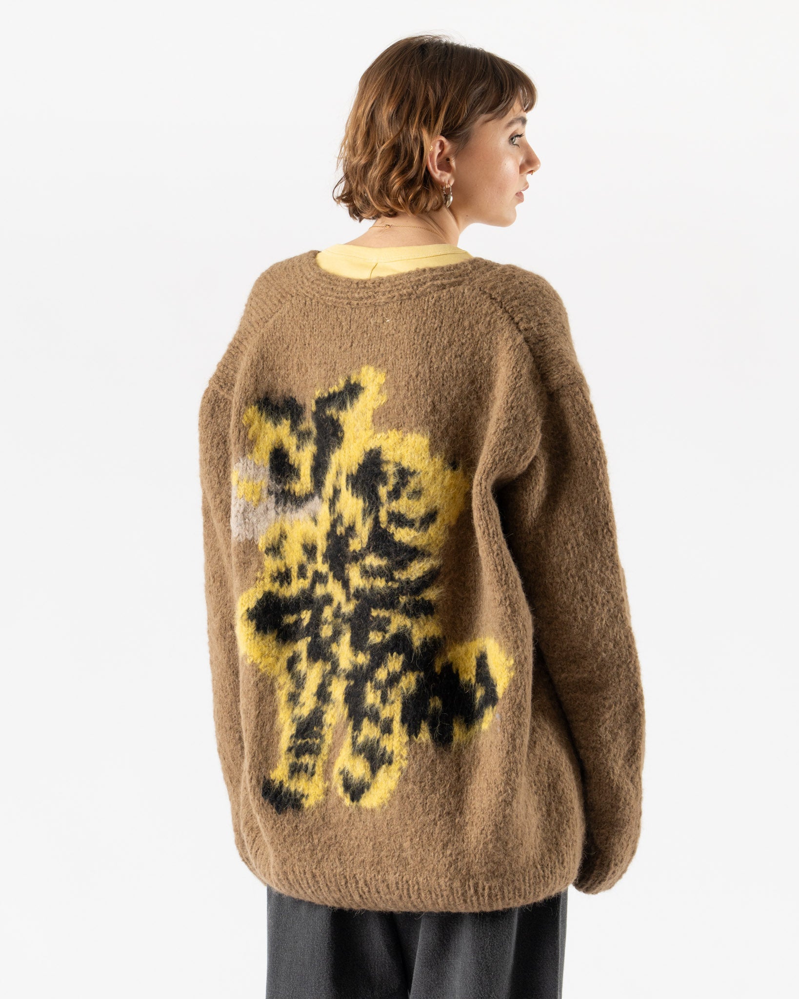 Wild Animals Elephant Cheetah Cardigan